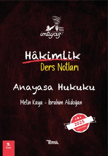 İMTİYAZ Anayasa Hukuku Ders Notları