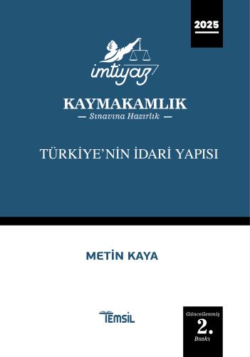 İMTİYAZ Türkiye'nin İdari Yapısı Kaymakamlık Konu Anlatım Kitabı