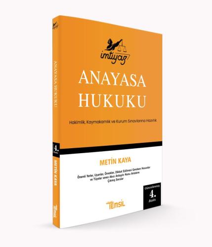 İmtiyaz Anayasa Hukuku 4. BASKI