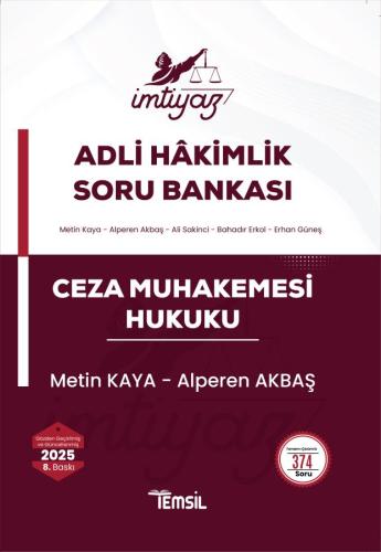 İMTİYAZ Ceza Muhakemesi Hukuku Soru Bankası