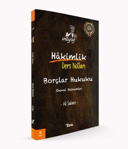 İmtiyaz Hakimlik Ders Notları Borçlar Hukuku Genel Hükümler