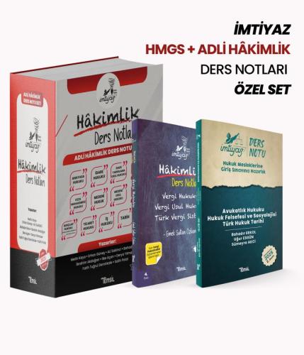 İMTİYAZ HMGS + Adli Hâkimlik Ders Notu Özel Set 2025