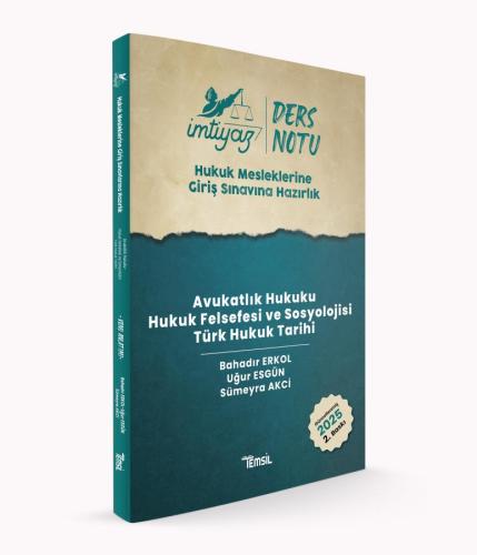 İMTİYAZ HMGS Avukatlık Hukuku- Hukuk Felsefesi ve Sosyolojisi - Türk H