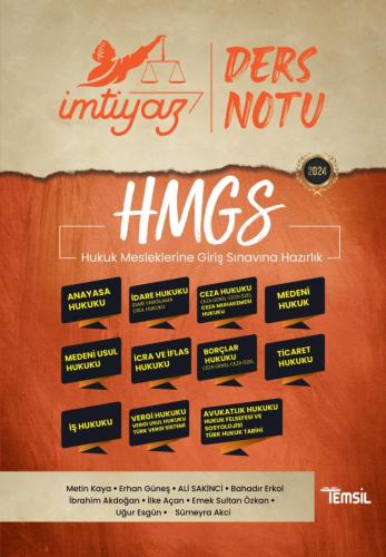 İMTİYAZ HMGS Ders Notları Seti