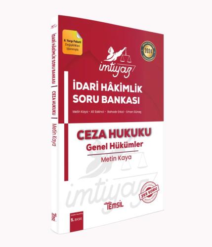 İmtiyaz İdari Hâkimlik Soru Bankası Ceza Hukuku Genel Hükümler