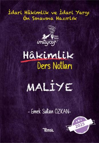 İMTİYAZ Maliye Ders Notları