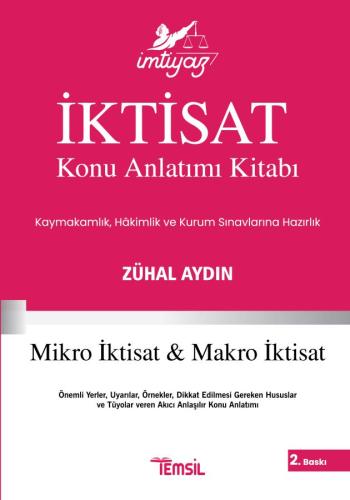 İMTİYAZ Mikro İktisat ve Makro İktisat Konu Anlatımı Kitabı