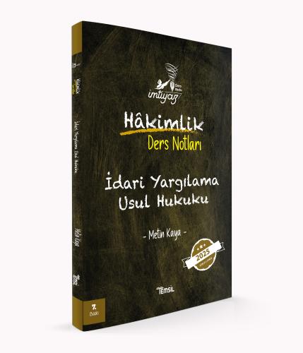 İMTİYAZ İdari Yargılama Usul Hukuku Ders Notları