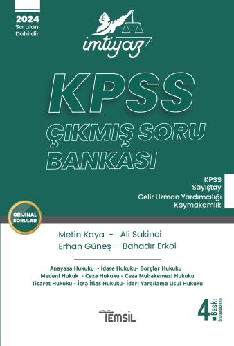 İMTİYAZ KPSS Çıkmış Soru Bankası