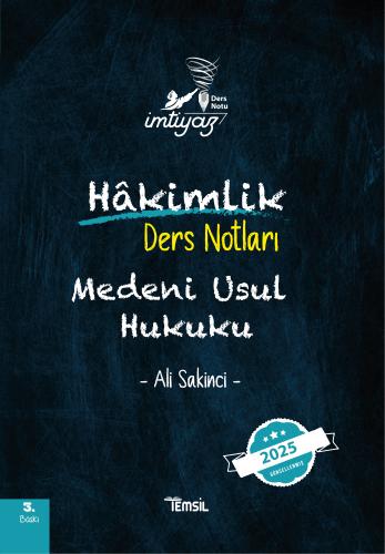 İMTİYAZ Medeni Usul Ders Notları