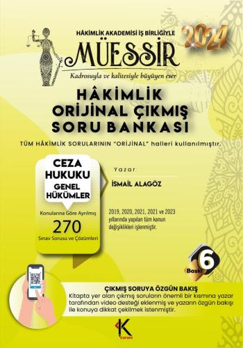 Müessir Adli Hâkimlik Ceza Hukuku Genel Hükümler Soru Bankası