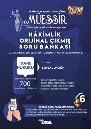 Müessir Adli-İdari Hakimlik İdare Hukuku Soru Bankası