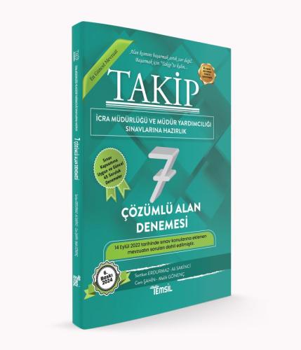 TAKİP Takip İcra Müdürlüğü ve Müdür Yardımcılığı Sınavı 7 Çözümlü Alan